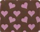 Chocolate Transfer Sheet - Pink Hearts